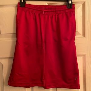 Boys shorts red size 10/12